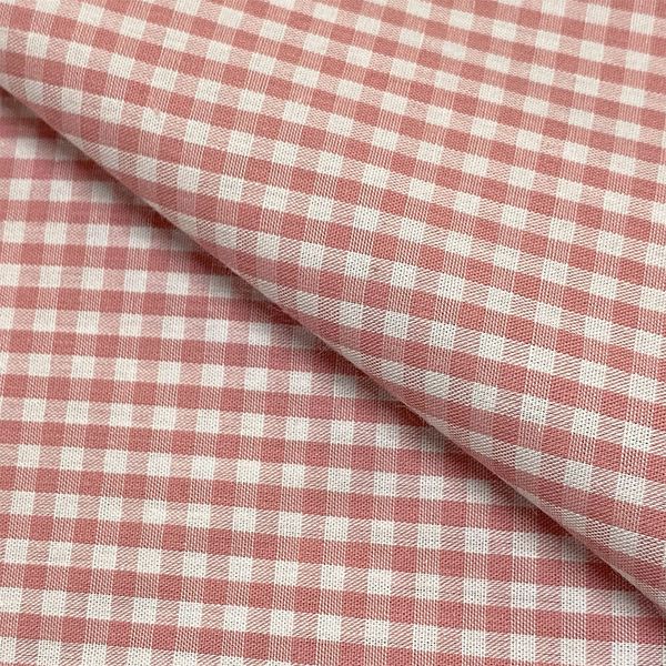 tricoline xadrez rose